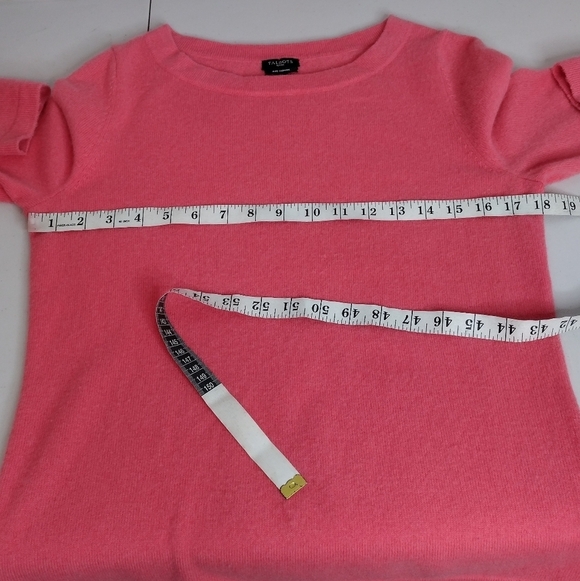 Talbots Petite Pure Cashmere Women's Pullover Knit Long Sleeve Scoopneck Sweater - Picture 9 of 12